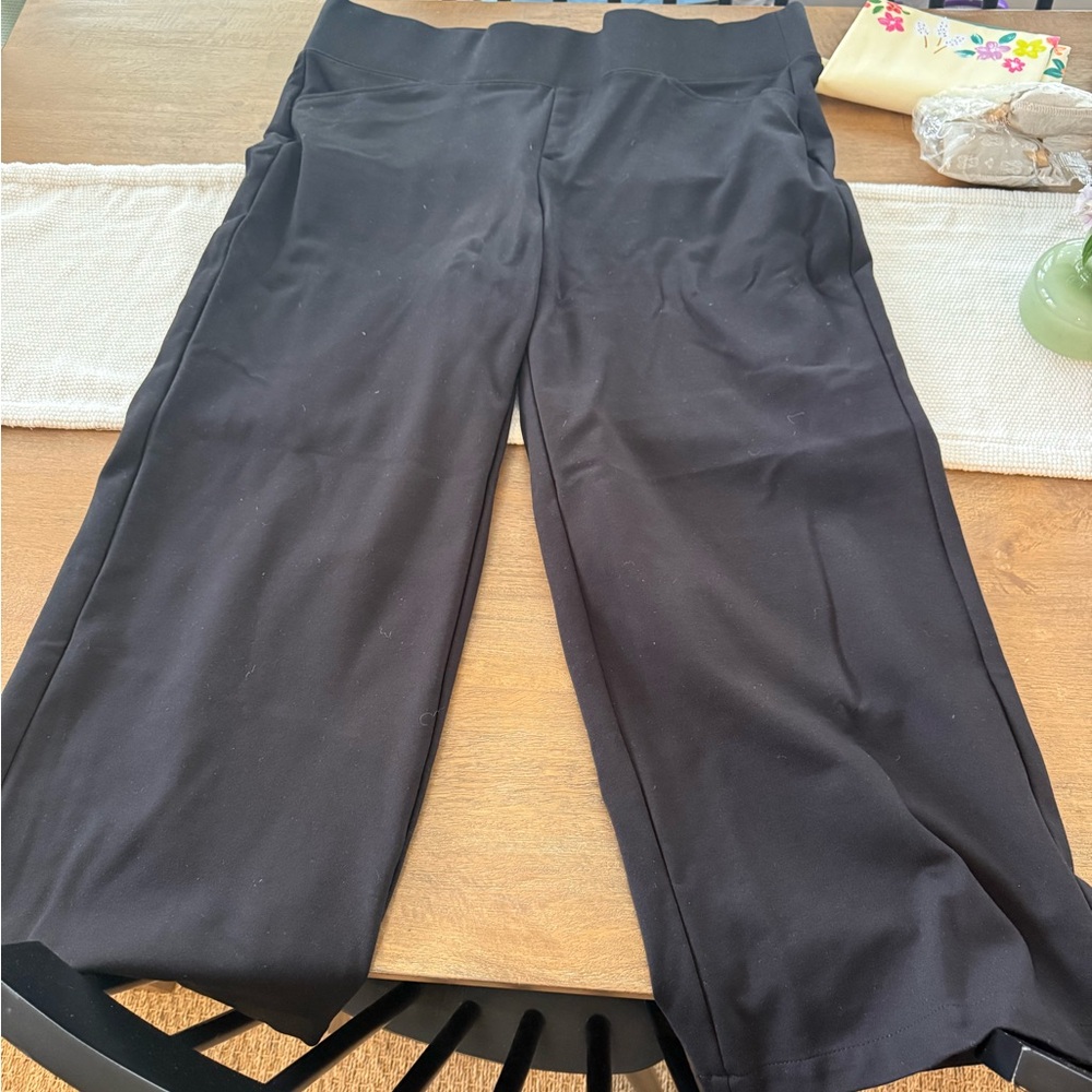Pull On Wide Leg Studio Luxe Ponte Pant